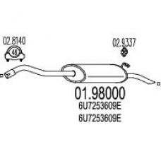 01.98000 MTS Глушитель выхлопных газов конечный