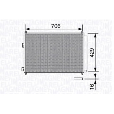 350203690000 MAGNETI MARELLI Конденсатор, кондиционер