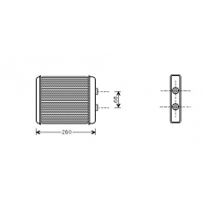 OL6259 AVA Теплообменник, отопление салона