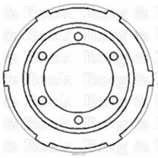 BBR7187 BORG & BECK Тормозной барабан