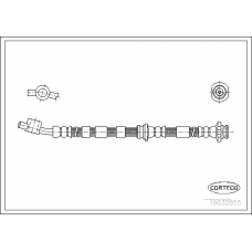 19032855 CORTECO Тормозной шланг
