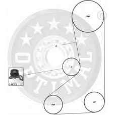 SK-1321 OPTIMAL Комплект ремня грм