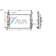 OL2431 AVA Радиатор, охлаждение двигателя