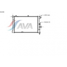 OL2168 AVA Радиатор, охлаждение двигателя
