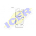180787 ICER Комплект тормозных колодок, дисковый тормоз