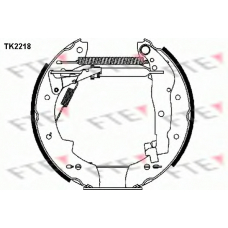 TK2218 FTE Комплект тормозных колодок