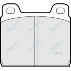 PAD122 APEC Комплект тормозных колодок, дисковый тормоз