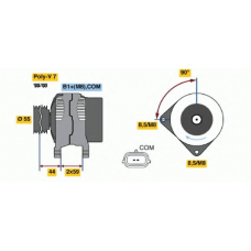 0 124 325 186 BOSCH Генератор