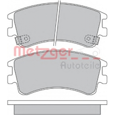 1170200 METZGER Комплект тормозных колодок, дисковый тормоз