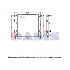 560033N AKS DASIS Радиатор, охлаждение двигателя