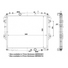 53921A NRF Радиатор, охлаждение двигателя