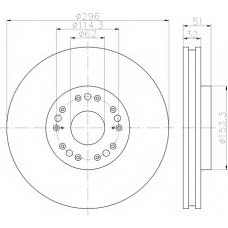 MDC2517 MINTEX Тормозной диск