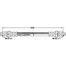 FBH7290 FIRST LINE Тормозной шланг