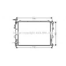 KA2103 AVA Радиатор, охлаждение двигателя