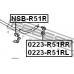 NSB-R51R FEBEST Опора, стабилизатор