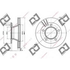 BD1483 DJ PARTS Тормозной диск