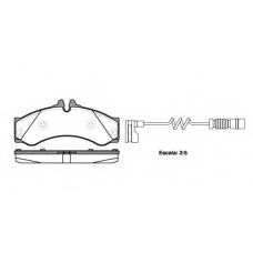 0614.12 REMSA Комплект тормозных колодок, дисковый тормоз