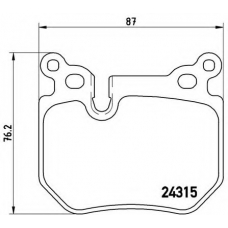 P 06 059 BREMBO Комплект тормозных колодок, дисковый тормоз