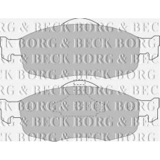 BBP1416 BORG & BECK Комплект тормозных колодок, дисковый тормоз
