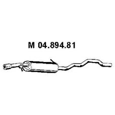 04.894.81 EBERSPACHER Средний глушитель выхлопных газов