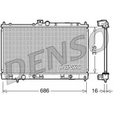 DRM45024 DENSO Радиатор, охлаждение двигателя