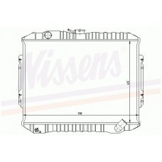 62840 NISSENS Радиатор, охлаждение двигателя
