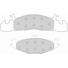 FD6595A NECTO Комплект тормозных колодок, дисковый тормоз