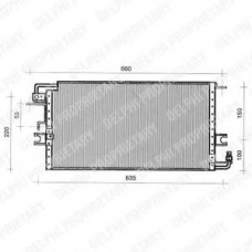 TSP0225386 DELPHI Конденсатор, кондиционер