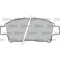 598606 VALEO Комплект тормозных колодок, дисковый тормоз