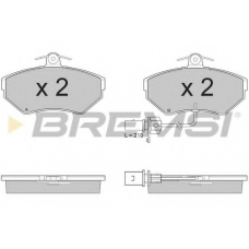 BP2935 BREMSI Комплект тормозных колодок, дисковый тормоз