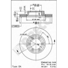 BS 8152 BRECO Тормозной диск