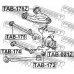 TAB-172 FEBEST Втулка, рычаг колесной подвески