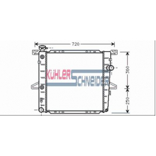 1800561 KUHLER SCHNEIDER Радиатор, охлаждение двигател