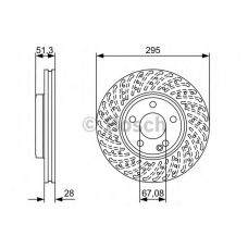 0 986 479 A02 BOSCH Тормозной диск