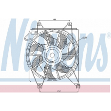 85620 NISSENS Вентилятор, охлаждение двигателя