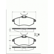 1501221950 S.b.s. Комплект тормозных колодок, дисковый тормоз