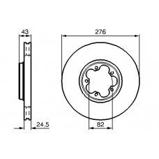 0 986 478 299 BOSCH Тормозной диск