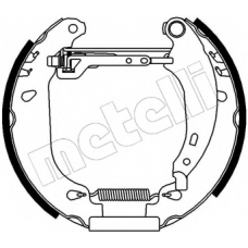 51-0093 METELLI Комплект тормозных колодок