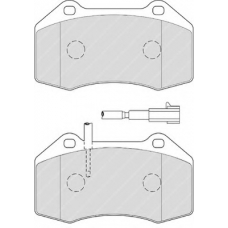 FSL4320 FERODO Комплект тормозных колодок, дисковый тормоз