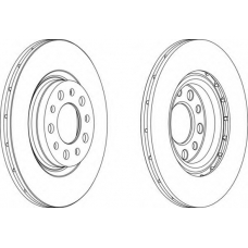 DDF1454-1 FERODO Тормозной диск