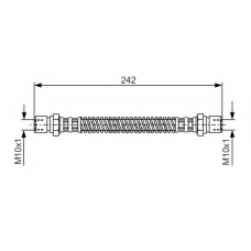 1 987 481 316 BOSCH Тормозной шланг