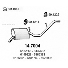 14.7004 ASSO Глушитель выхлопных газов конечный