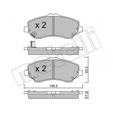 22-0862-0 METELLI Комплект тормозных колодок, дисковый тормоз