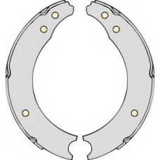 K518602 MGA Комплект тормозов, барабанный тормозной механизм