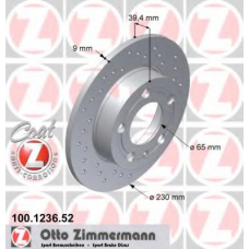 100.1236.52 ZIMMERMANN Тормозной диск