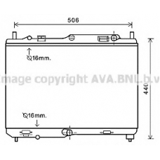 FDA2441 AVA Радиатор, охлаждение двигателя