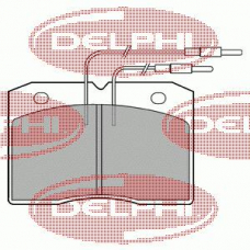 LP501 DELPHI Комплект тормозных колодок, дисковый тормоз