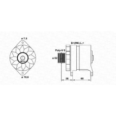 943355078010 MAGNETI MARELLI Генератор