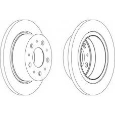 DDF1823 FERODO Тормозной диск
