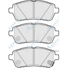 PAD1706 APEC Комплект тормозных колодок, дисковый тормоз